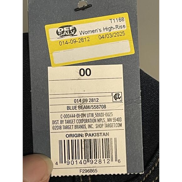 Universal Thread Jeans Womens 00 24R Dark Wash High Rise Pull-On Jegging Skinny - Picture 13 of 13